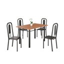 Ver imagem 2 de Conjunto Sala de Jantar com 4 Cadeiras Lívia Preto
