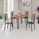 Ver imagem 1 de Conjunto Sala de Jantar com 4 Cadeiras Lívia Preto