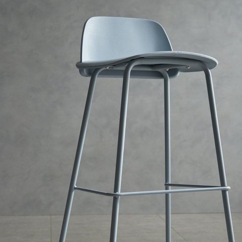 Banqueta para Cozinha de Aço 89,5cm X 49cm Hana