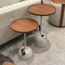 Ver imagem 2 de Mesas Laterais Kim – Sofisticação e Praticidade com Madeira e Laca Off-white