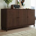 Ver imagem 1 de Buffet Aparador Vitalis Moderno 3 Portas Madeira Maciça 160cm Café Mpozenato
