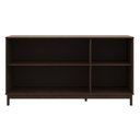 Ver imagem 4 de Buffet Aparador Vitalis Moderno 3 Portas Madeira Maciça 160cm Café Mpozenato