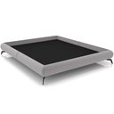 Ver imagem 1 de Cama Casal Queen Base Box Pés de Ferro Estilo Industrial 176cm Otto P05 Veludo Cinza - Lyam Decor