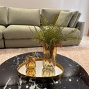 Ver imagem 5 de Bandeja de Vidro Decorativa Espelhada em Couro