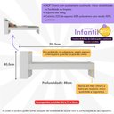 Ver imagem 3 de Cama de Solteiro com Colchão Incluso e Baú Embutido Multimóveis Mp4232