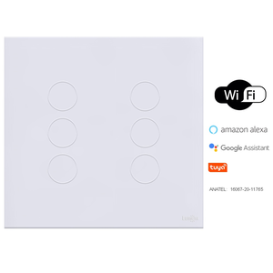 Interruptor Touch WIFI 6 PAD - 4x4 BRANCO
