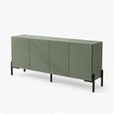Ver mais imagens de Aparador Buffet 100% MDF 4 Portas com Pés em Metal 164x85x40cm Jade