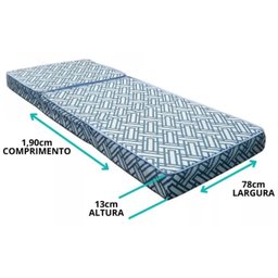 Poltrona/puff/colchao 3 em 1 com Travesseiro Solteiro 78x190x13 Ortobom - 2