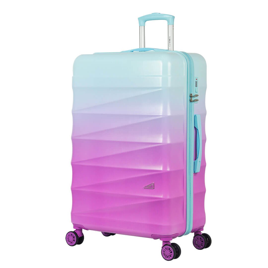 Kit de Mala de Viagem 3 Peças Gradiente Colors Azul com Rosa - 2