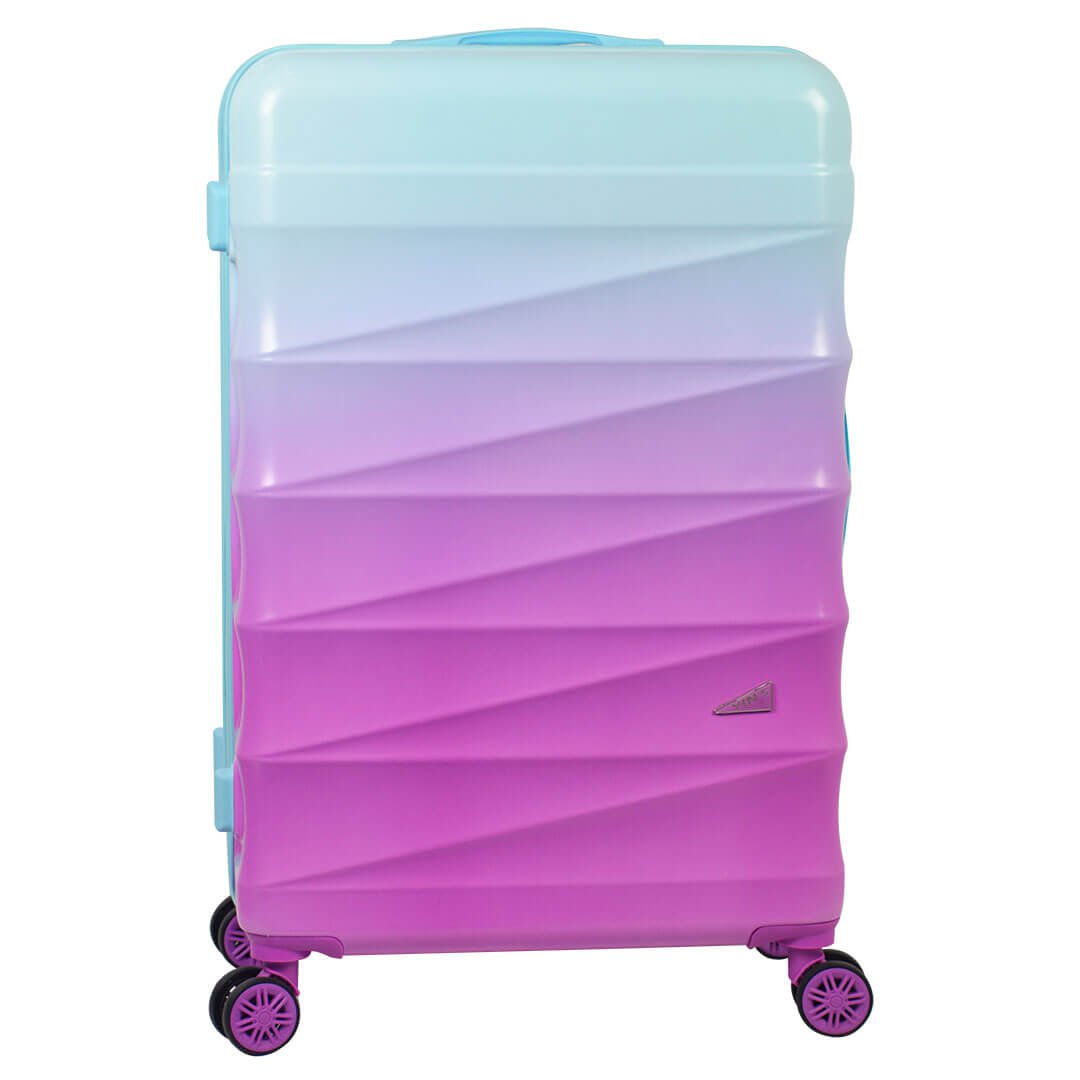 Kit de Mala de Viagem 3 Peças Gradiente Colors Azul com Rosa - 6