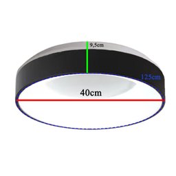 Plafon Luminaria LED 3 em 1 Teto Iluminaçao Casa Sala de Estar Quarto Recepçao Ambiente Residencial  - 4