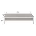 Ver imagem 4 de Suporte de Mesa Duplo para Monitor Branco 50x20x12cm