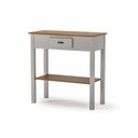 Ver imagem 1 de Aparador com 1 Gaveta Clássico Pequeno MDF Montado Ecomem Prateleira Offwhite - Imbuia