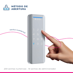 Fechadura Digital de Sobrepor Pop Esf-ds1100v Prata Elsys - 2