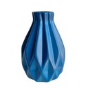 Ver imagem 1 de Vaso centro de mesa azul pequeno trabalhado geométrico 3D
