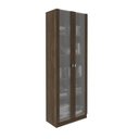 Ver imagem 1 de Armário Estante com 2 Portas de Vidro Me4115 Nogal - Tecno