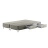 Base Box Gaveta Bipartido King Spubio Incofal Marrom Claro 198x198x40cm - 2