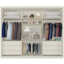 Ver imagem 2 de Guarda Roupa Casal 6 Gavetas com Espelho Bragança-off White Móveis Europa