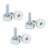 Kit 4 Pés Niveladores 1-4 Base Sapata Mesa Armários C- Chapas Puff Cadeiras Sofas Armarios - 8