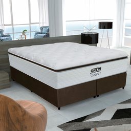 Cama Box King Gazin Molas Ensacadas Tower Hf 193x77cm - 1 Cama Box King Gazin Molas Ensacadas Tower Hf 193x77cm - 1