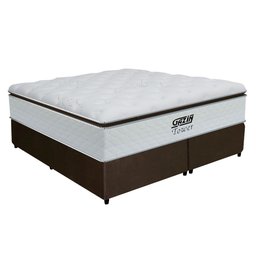 Cama Box King Gazin Molas Ensacadas Tower Hf 193x77cm - 2 Cama Box King Gazin Molas Ensacadas Tower Hf 193x77cm - 2