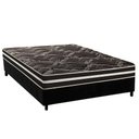 Ver imagem 1 de Conjunto Box Casal Colchão Anatômico Paropas D28 Master Ag80 Black Double Face 17 + Base Crc Suede