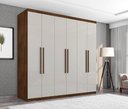 Ver imagem 6 de Guarda Roupa Casal Paris Seis Portas Malbec Off White