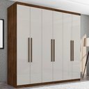 Ver imagem 1 de Guarda Roupa Casal Paris Seis Portas Malbec Off White