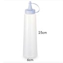 Ver imagem 5 de Kit 16 Bisnagas Plásticas Grandes 400ml Molhos Maionese Ketchup Mostarda Plasvale