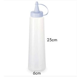 Kit 16 Bisnagas Plásticas Grandes 400ml Molhos Maionese Ketchup Mostarda Plasvale - 5