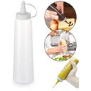 Ver imagem 6 de Kit 16 Bisnagas Plásticas Grandes 400ml Molhos Maionese Ketchup Mostarda Plasvale