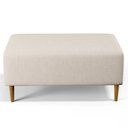 Ver imagem 6 de Puff Decorativo Sala de Estar Cléo W01 Pés Palito 90 cm - Lyam Decor Cléo Pés Palito Linho Cru
