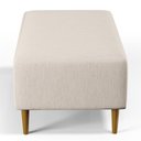 Ver imagem 7 de Puff Decorativo Sala de Estar Cléo W01 Pés Palito 90 cm - Lyam Decor Cléo Pés Palito Linho Cru