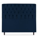 Ver imagem 1 de Cabeceira Estofada Recamier Baú para Cama Box 160cm Queen:Azul