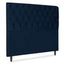 Ver imagem 7 de Cabeceira Estofada Recamier Baú para Cama Box 160cm Queen:Azul