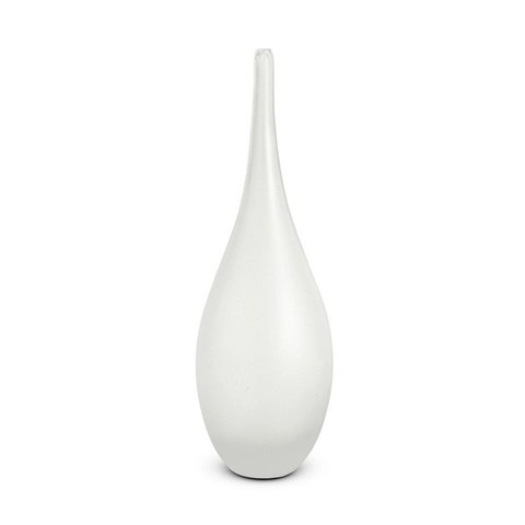 Vaso de Vidro Incolor Fosco Estilo Garrafa 48 Cm - Mart 17275