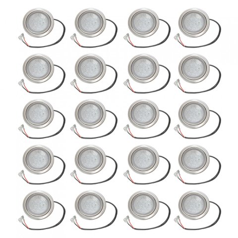Kit Lâmpada Led Redonda para Coifa Plug Simples - 20 peças