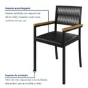 Ver imagem 7 de Conjunto Sala de Jantar 6 Lugares Redonda Mesa Coliseu com Cadeiras Barcelona