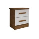 Ver imagem 2 de Mesa de Cabeceira 2 Gavetas Ypê/off New Athos D'doro