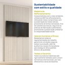 Ver imagem 7 de Painel Ripado para TV até 48 Polegadas Planejado 120x230cm Aruá CabeCasa MadeiraOriginals Off White