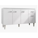 Ver imagem 1 de Balcão Para Pia De 1,50 Gabriela  BRANCO Sem Tampo - AJL