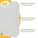 Ver mais imagens de Cozinha Modulada 4 Peças 1 Balcão sem Tampo 3 Aéreos 100% MDF Bari