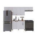 Ver imagem 2 de Cozinha Modulada 4 Peças 1 Balcão sem Tampo 3 Aéreos 100% MDF Bari