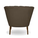 Ver imagem 5 de Poltrona Pétala Flor Decorativa Suede Marrom