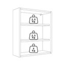 Ver imagem 4 de Armário Espelheira 1 Porta 42 Cm B85 Branco Montana Novam