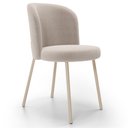 Ver mais imagens de Kit 5 Cadeiras Sala de Jantar Estofada Gavi Arena L02 Bouclê Creme - Lyam Decor