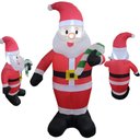 Ver imagem 1 de Papai Noel Inflavel Natalino Natal 1 Metro 15 Cm Comemoraçao Loja Shopping Casa Festa Evento Fim de