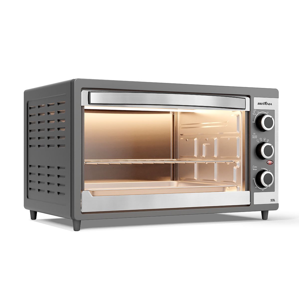 Forno Elétrico Britânia Bfe55p Dupla Resistência 52l 220v - 2