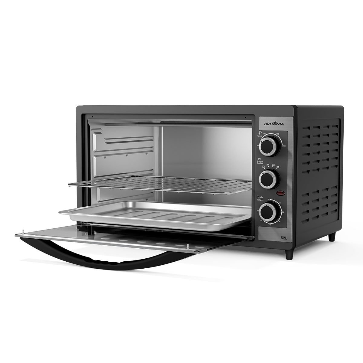 Forno Elétrico Britânia Bfe55p Dupla Resistência 52l 220v - 3