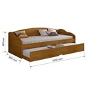Ver imagem 3 de Sofá Cama Solteiro Funny III c/ Auxiliar Branco - Conquista